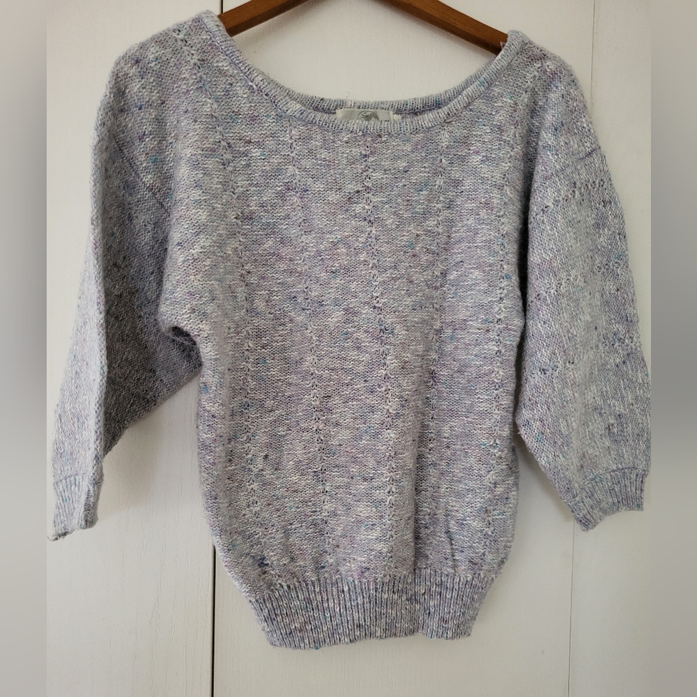 NWOT Wyndcliff Grey/Blue Popcorn Sweater Sz L